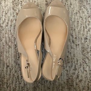 Nine West platform heels.  Patent Leather